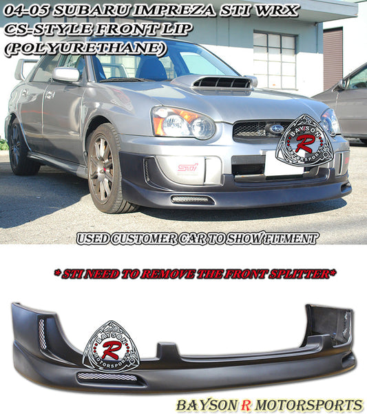 CS1 Style Front Lip For 2004-2005 Subaru Impreza WRX Sti (4Dr Sedan)