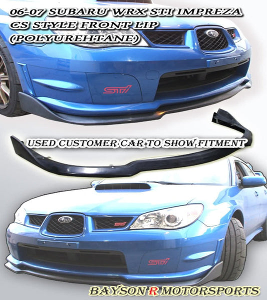 CS Style Front Lip For 2006-2007 Subaru Impreza WRX Sti