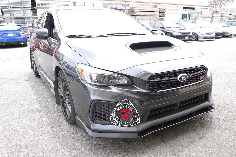 MPX Style Front Lip with JDM Front Grille For 2018-2021 Subaru WRX/WRX Sti