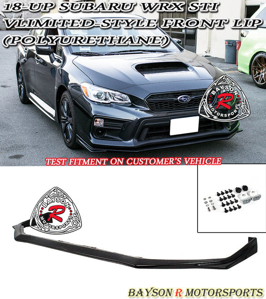 V Style Front Lip For 2018-2021 Subaru WRX/WRX Sti