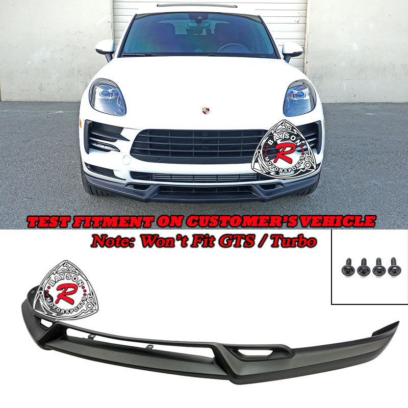 TA Style Front Lip For 2019-2022 Porsche Macan Base/S