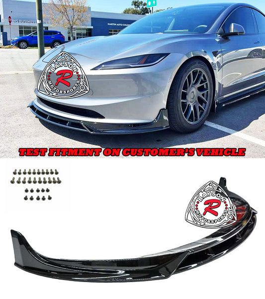 F Style Front Lip For 2024-2025 Tesla Model-3 (Wont Fit Performance Model)
