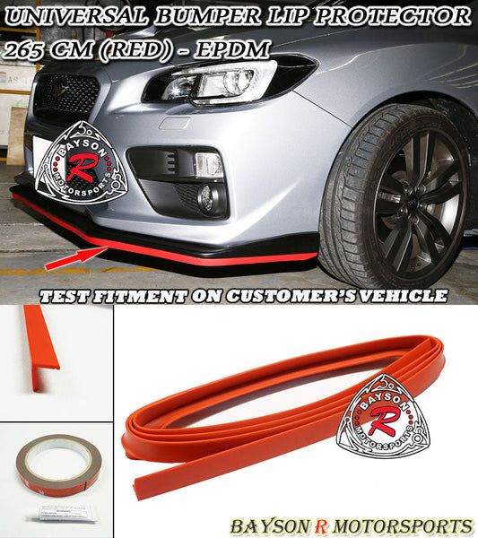 Universal Bumper Lip Protector 265 CM (RED)