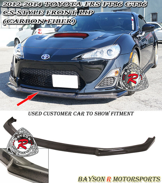 CS Style Front Lip (Carbon Fiber) For 2012-2016 Scion FR-S