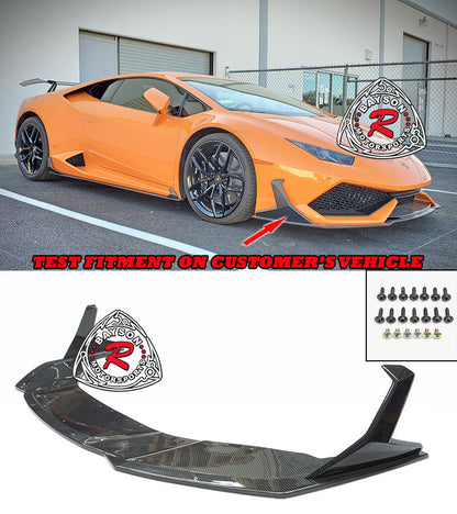 GT Style Front Lip (Carbon Fiber) For 2015-2019 Lamborghini Huracan (LP610-4)