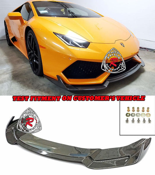 RZ Style Front Lip (Carbon Fiber) For 2015-2019 Lamborghini Huracan (LP610-4)