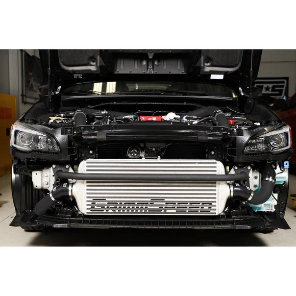 Grimmspeed Front Mount Intercooler Kit Black Piping For Subaru 15-21 STI