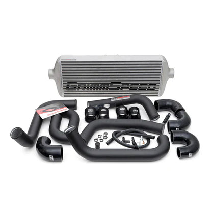 Grimmspeed Front Mount Intercooler Kit Inc. Black Piping For Subaru 08-14 STI