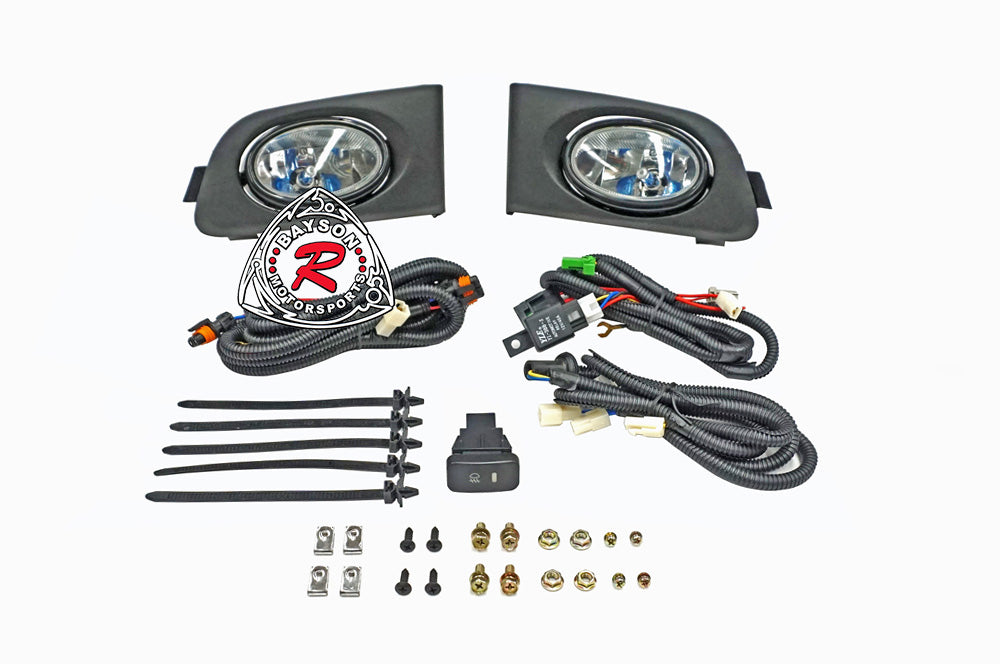 Fog Lights Kit (Clear) For 2001-2003 Honda Civic (2Dr Coupe/4Dr Sedan)