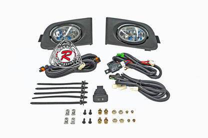 Fog Lights Kit (Clear) For 2001-2003 Honda Civic (2Dr Coupe/4Dr Sedan)