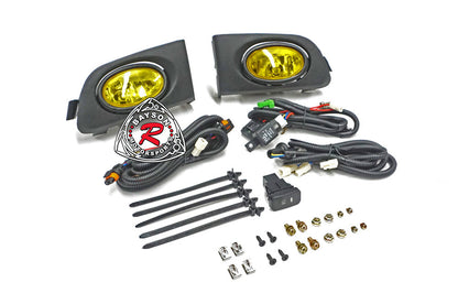 Fog Lights Kit (Yellow) For 2001-2003 Honda Civic (2Dr Coupe/4Dr Sedan)