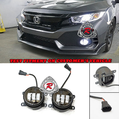 LED Fog Lights (White) For Most Honda Vehicles