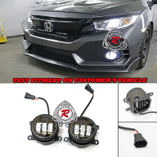 LED Fog Lights (White) For Most Honda Vehicles