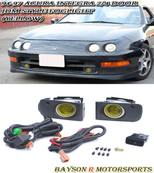 Foglights Kit (Yellow) For 1994-1997 Acura Integra