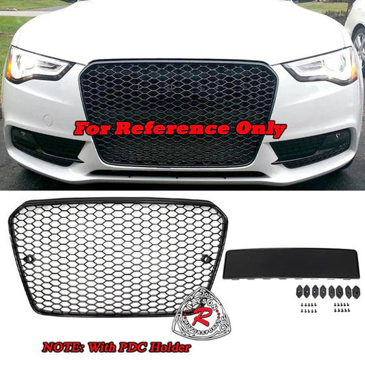 RS5 Style Front Grille (Black) For 2013-2017 Audi A5 S5 (B8.5)