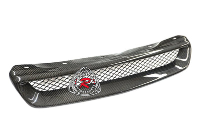 TR Style Front Grille (Carbon Fiber) For 1996-1998 Honda Civic  (2Dr Coupe/3Dr Hatchback/4Dr Sedan)