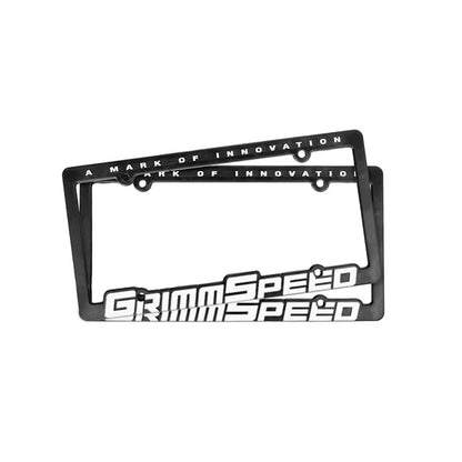Grimmspeed License Plate Frames GrimmSpeed Text Pair Grimmspeed