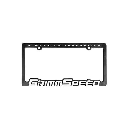 Grimmspeed License Plate Frame GrimmSpeed Text Single Grimmspeed
