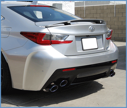 Invidia Rolled Titanium Burnt Quad Tip Cat-Back Exhaust | 2014-2019 Lexus RC-F Q300