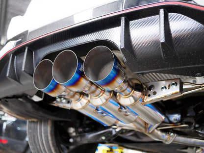 Invidia 17-21 Honda Civic Type-R FK8 R400 Gemini Titanium tips Cat-back Exhaust