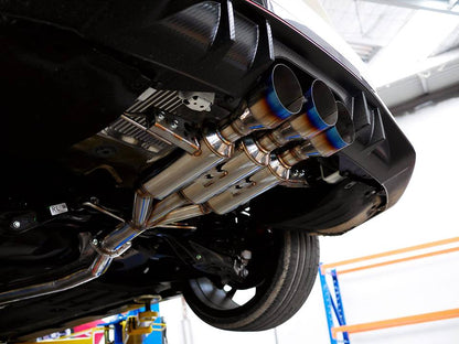 Invidia 17-21 Honda Civic Type-R FK8 R400 Gemini Titanium tips Cat-back Exhaust