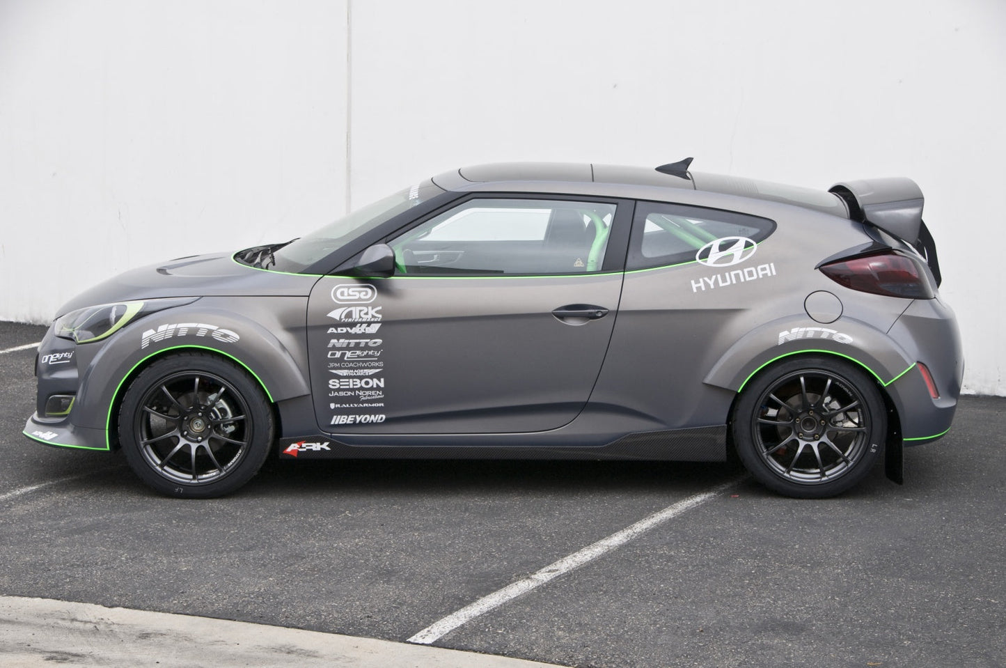 2012-2017 Hyundai Veloster C-FX Fiberglass Rear Wide Over Fenders
