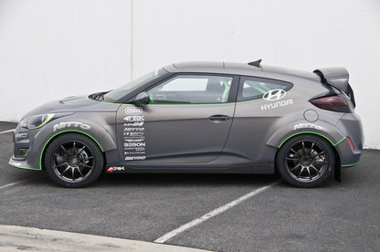 2012-2017 Hyundai Veloster C-FX Fiberglass Rear Wide Over Fenders
