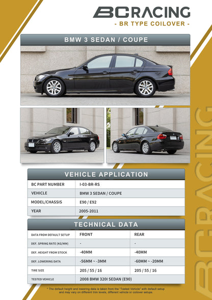 06-11 BMW 3 Series E90 / E92 (Coupe / Sedan) (Non-M)