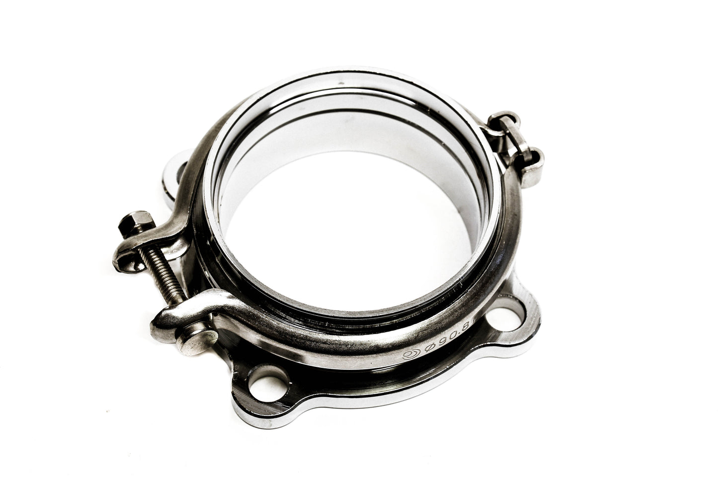 Precision Works 4-Bolt to V-Band 3" Turbo Flange Adapter