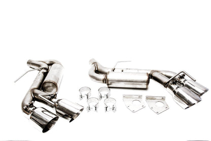 PLM Axle Back Muffler Delete Chevy Camaro V6 3.6L 2016 - 2022 Stainless Steel Quad Tips