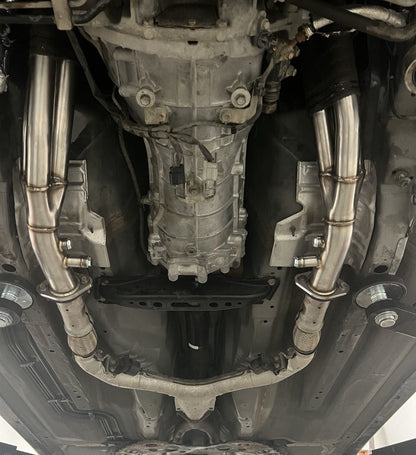 PLM Long Tube Headers Catted - Nissan VQ35DE HR 350Z G35 370Z