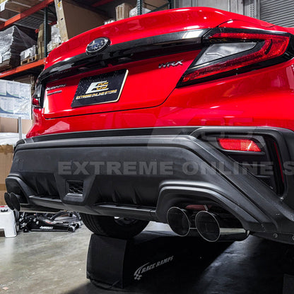 2022-Up Subaru WRX | Boso Muffler Delete Quad Burnt Tips Axle Back Exhaust