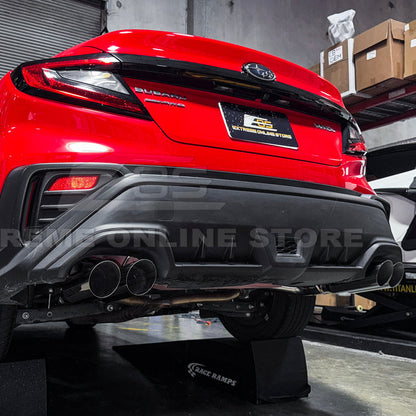 2022-Up Subaru WRX | Boso Muffler Delete Quad Burnt Tips Axle Back Exhaust