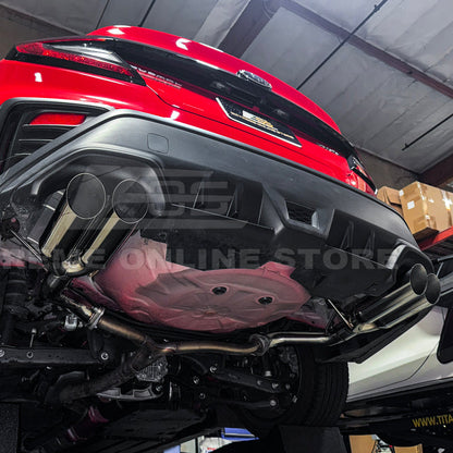 2022-Up Subaru WRX | Boso Muffler Delete Quad Burnt Tips Axle Back Exhaust