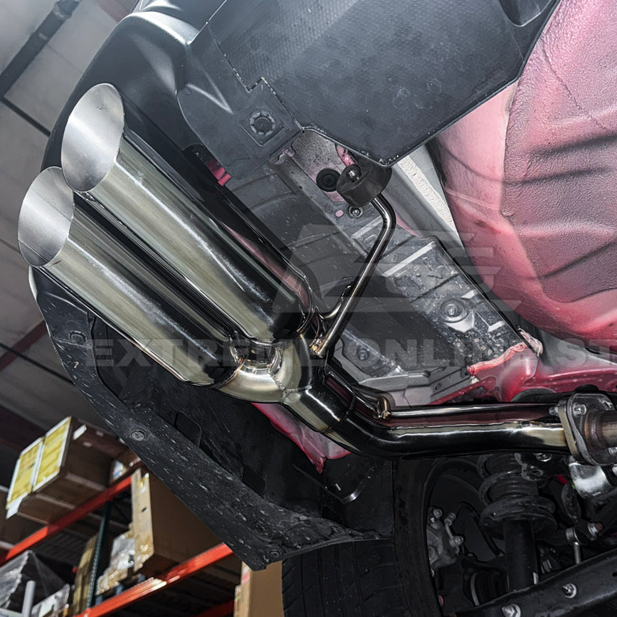 2022-Up Subaru WRX | Boso Muffler Delete Quad Burnt Tips Axle Back Exhaust