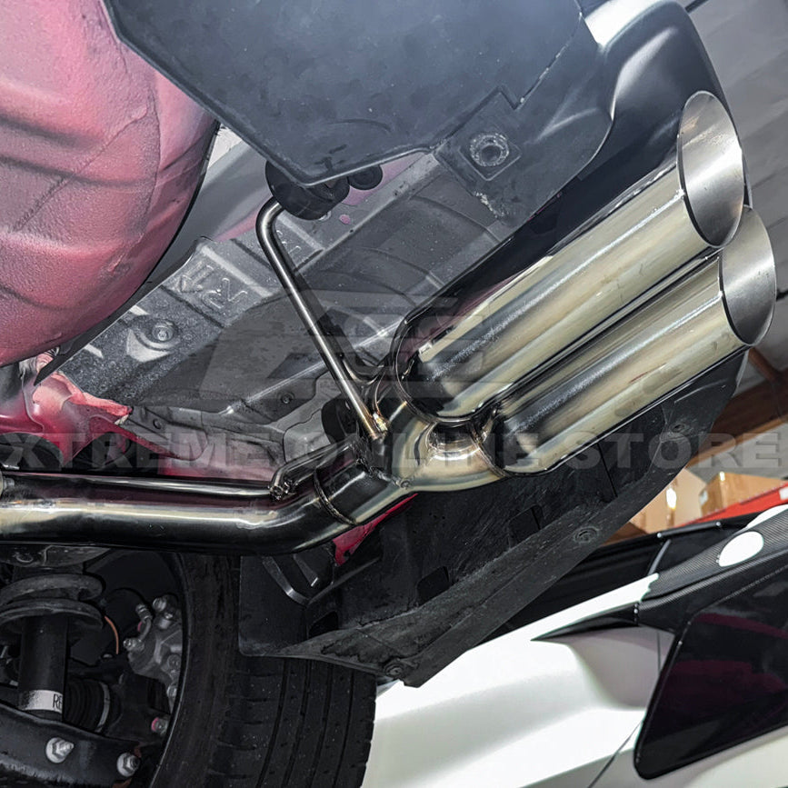 2022-Up Subaru WRX | Boso Muffler Delete Quad Burnt Tips Axle Back Exhaust