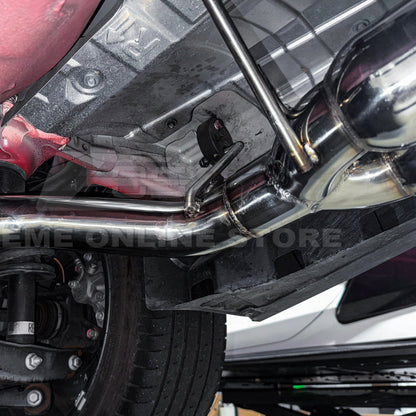 2022-Up Subaru WRX | Boso Muffler Delete Quad Burnt Tips Axle Back Exhaust