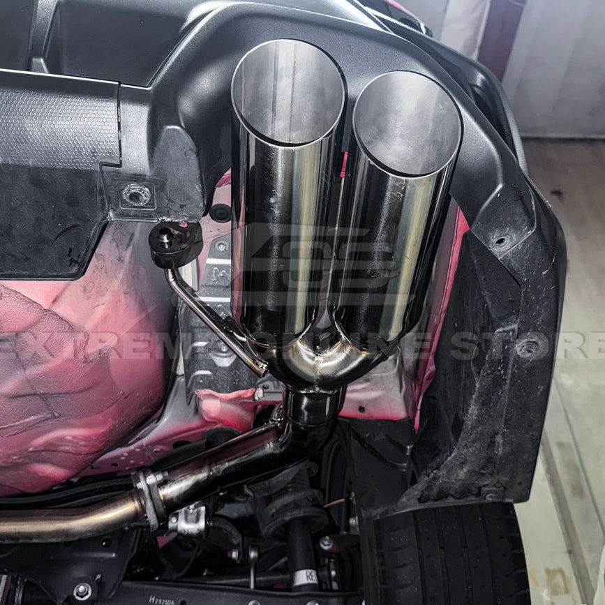 2022-Up Subaru WRX | Boso Muffler Delete Quad Burnt Tips Axle Back Exhaust
