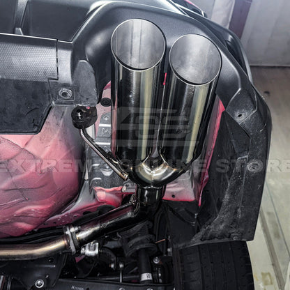 2022-Up Subaru WRX | Boso Muffler Delete Quad Burnt Tips Axle Back Exhaust