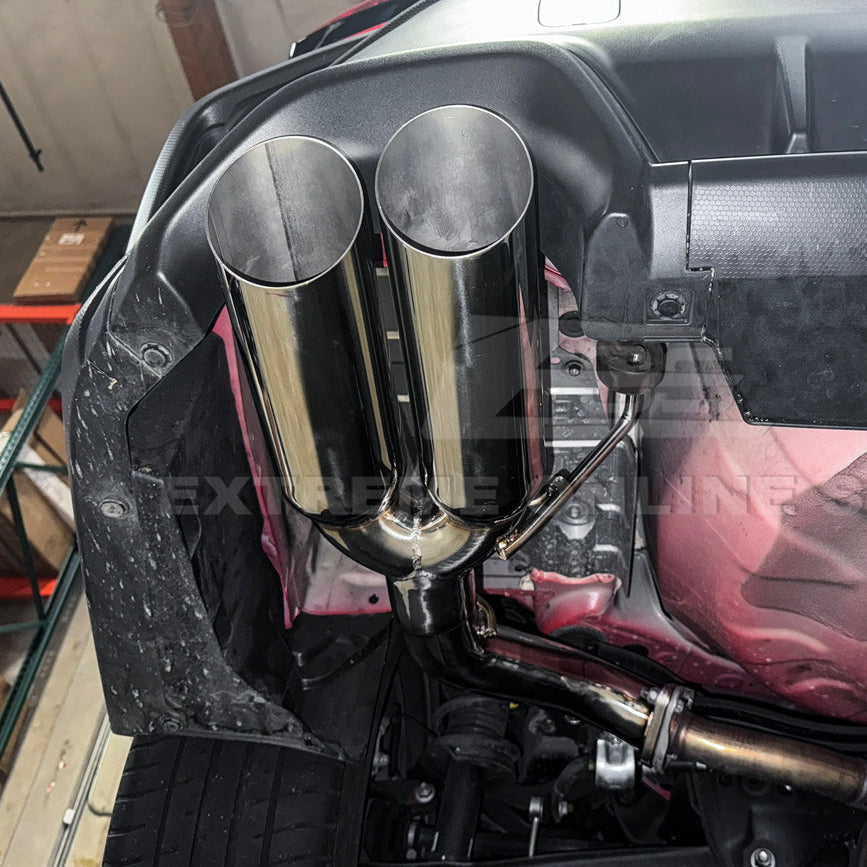 2022-Up Subaru WRX | Boso Muffler Delete Quad Burnt Tips Axle Back Exhaust