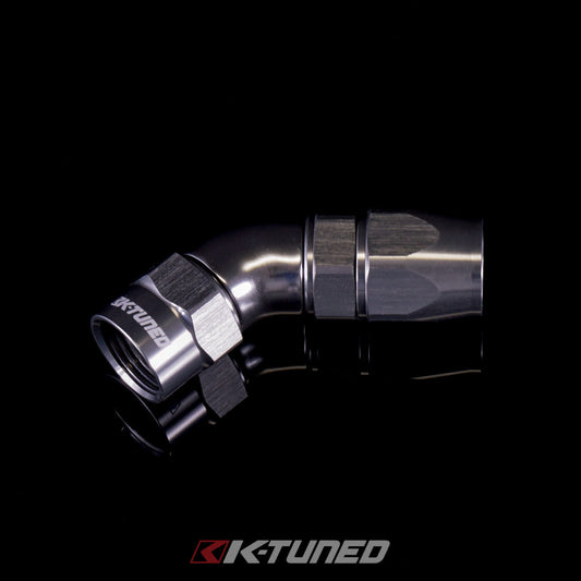 Aluminum Hose End 45° (Titanium)