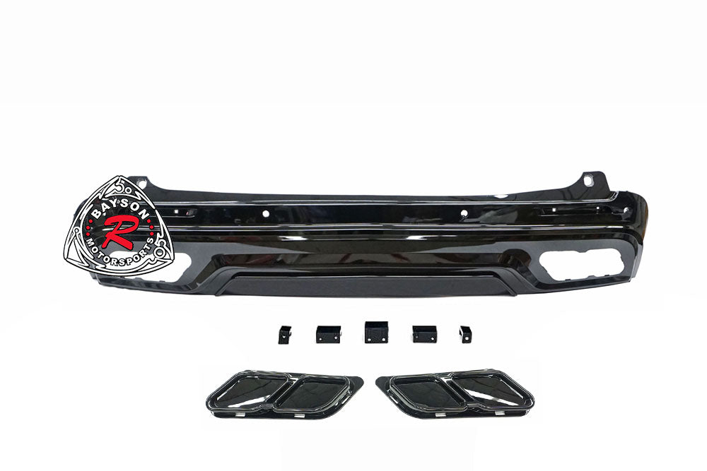 THUNDER DESIGN Front Bumper (Black Trim) With Rear Diffuser (Polypropylene) For 2021-2025 Toyota Sienna
