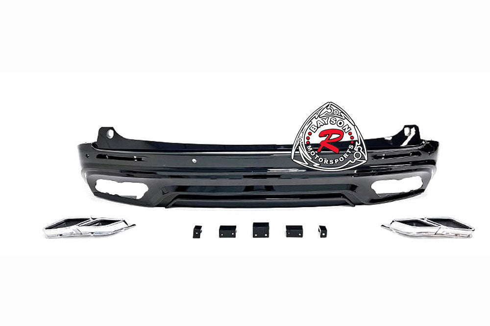THUNDER DESIGN Front Bumper (Chrome Trim) With Rear Diffuser (Polypropylene) For 2021-2025 Toyota Sienna