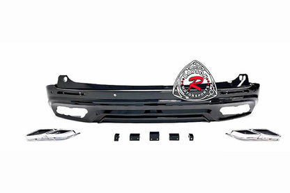 THUNDER DESIGN Front Bumper (Chrome Trim) With Rear Diffuser (Polypropylene) For 2021-2025 Toyota Sienna