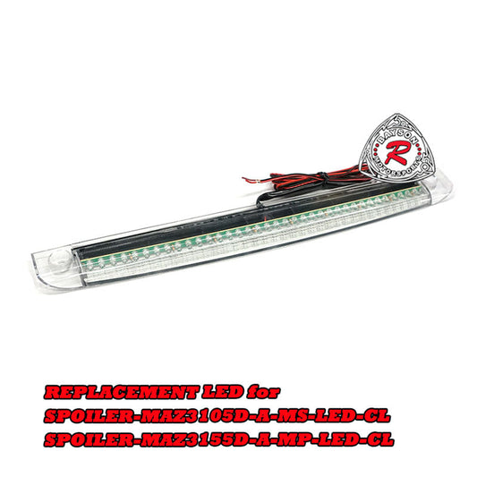 Replacement LED For MS Style Spoiler 2010-2018 Mazda-3 5dr w/ Clear Lens