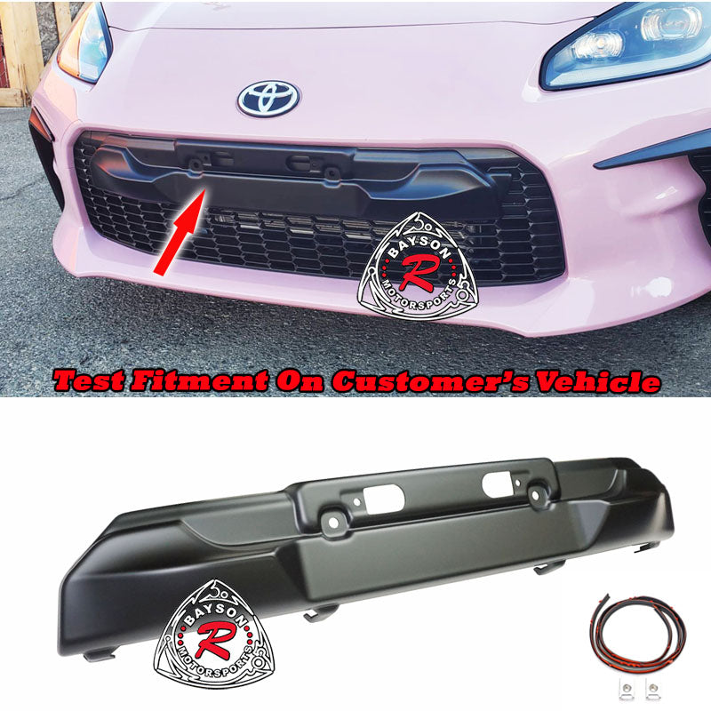 T Style Aero Nose Cone License Plate Holder For 2022-2026 Toyota GR86