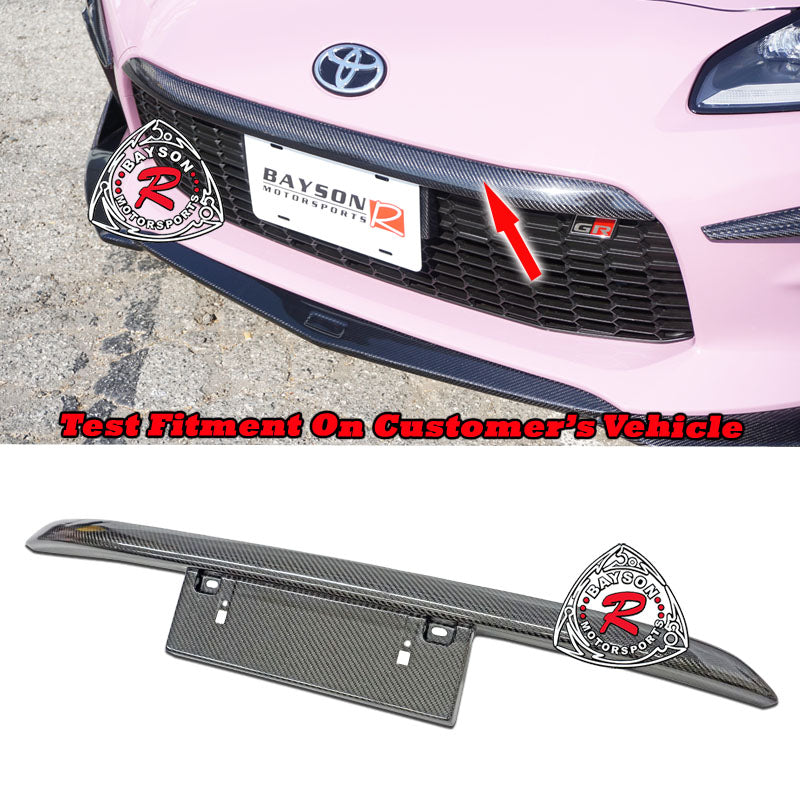 TM Style Carbon Fiber License Plate Holder For 2022-2026 Toyota GR86