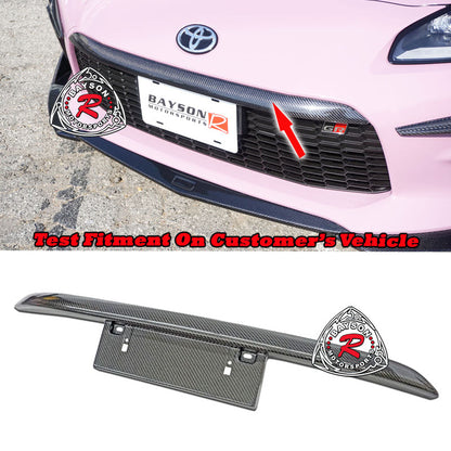 TM Style Carbon Fiber License Plate Holder For 2022-2026 Toyota GR86