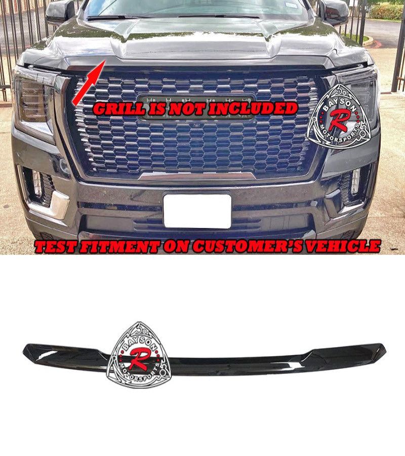 Hood Molding (Gloss Black) For 2021-2022 GMC Yukon