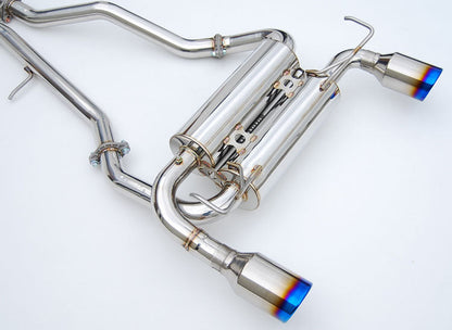 Invidia 09-Up Infiniti FX35/FX37 Gemini Rolled Titanium tip Cat-back Exhaust